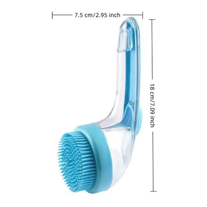 2026 New Universal 2-In-1 Pet Bath & Grooming Deshedding Brush with Built-In Soap Dispenser, Ergonomic Handle, 8In×3In×4In Gentle Massage Tool, Boosts Blood Circulation, Deshed as You Wash for Dogs & Cats, Saves Dry Shampoo